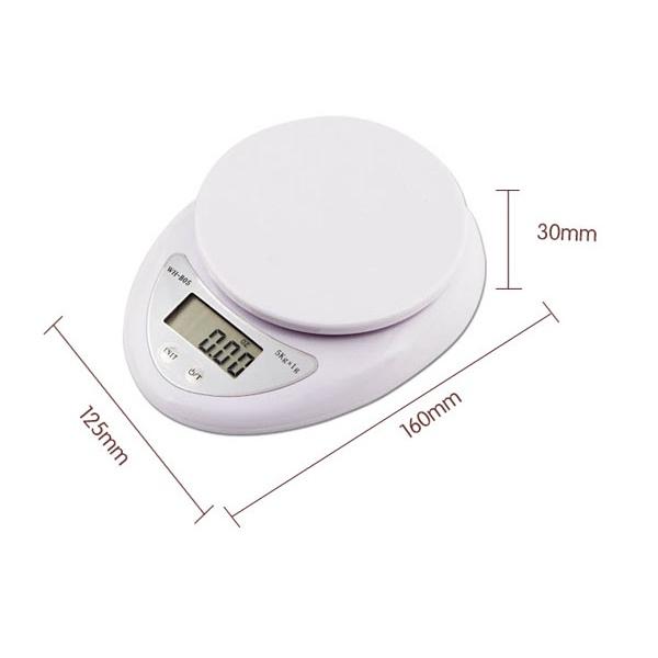 Cân Điện Tử Nhà Bếp Mini Electronic Kitchen Scale Cân Thực Phẩm 5Kg