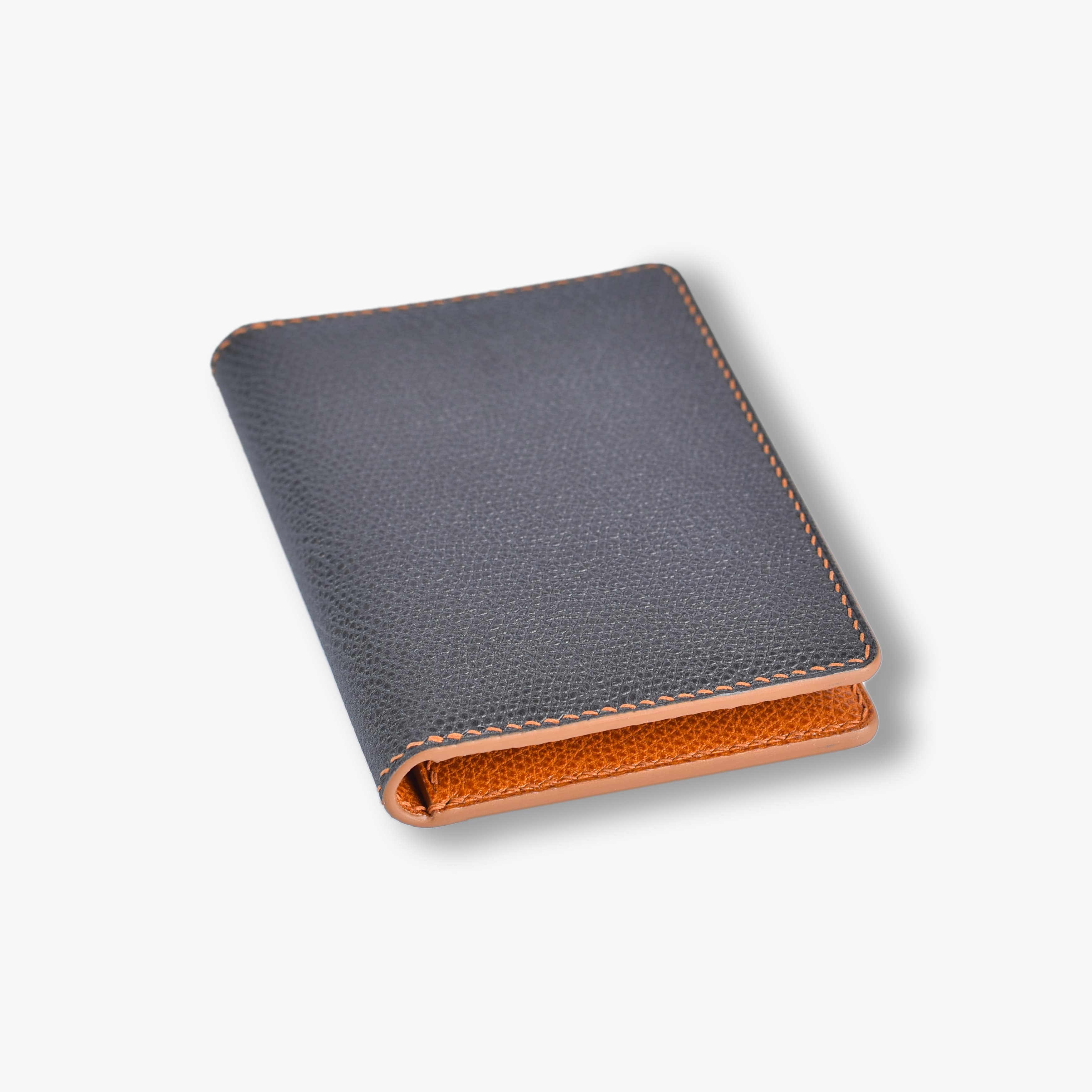 Card holder gập lịch thiệp BSB Leather xám đậm BSB1095