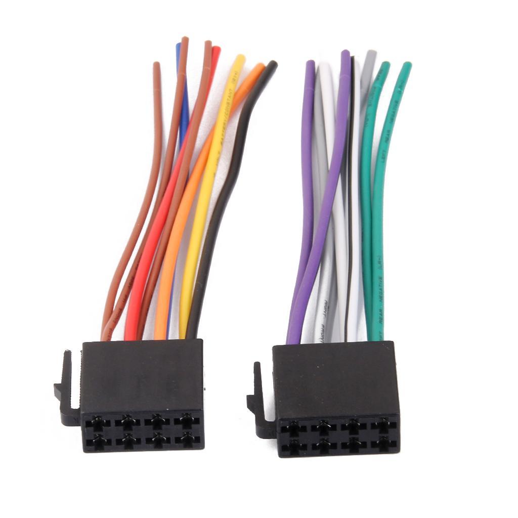 10X 2Pcs Radio Audio Stereo Install Car Wire Wiring Harness Cable for