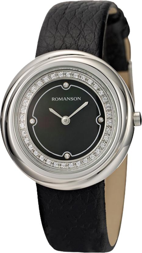 Đồng Hồ Nữ Dây Da Romanson RL1251QLWBK - Đen