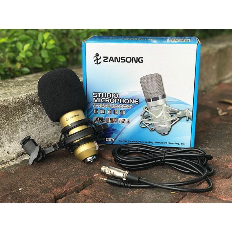 Micro BM900 ZANSONG thu âm, livestream fb, tiktok, hát karaoke, thiết kế tinh xảo-âm thanh trung thực, giá rẻ