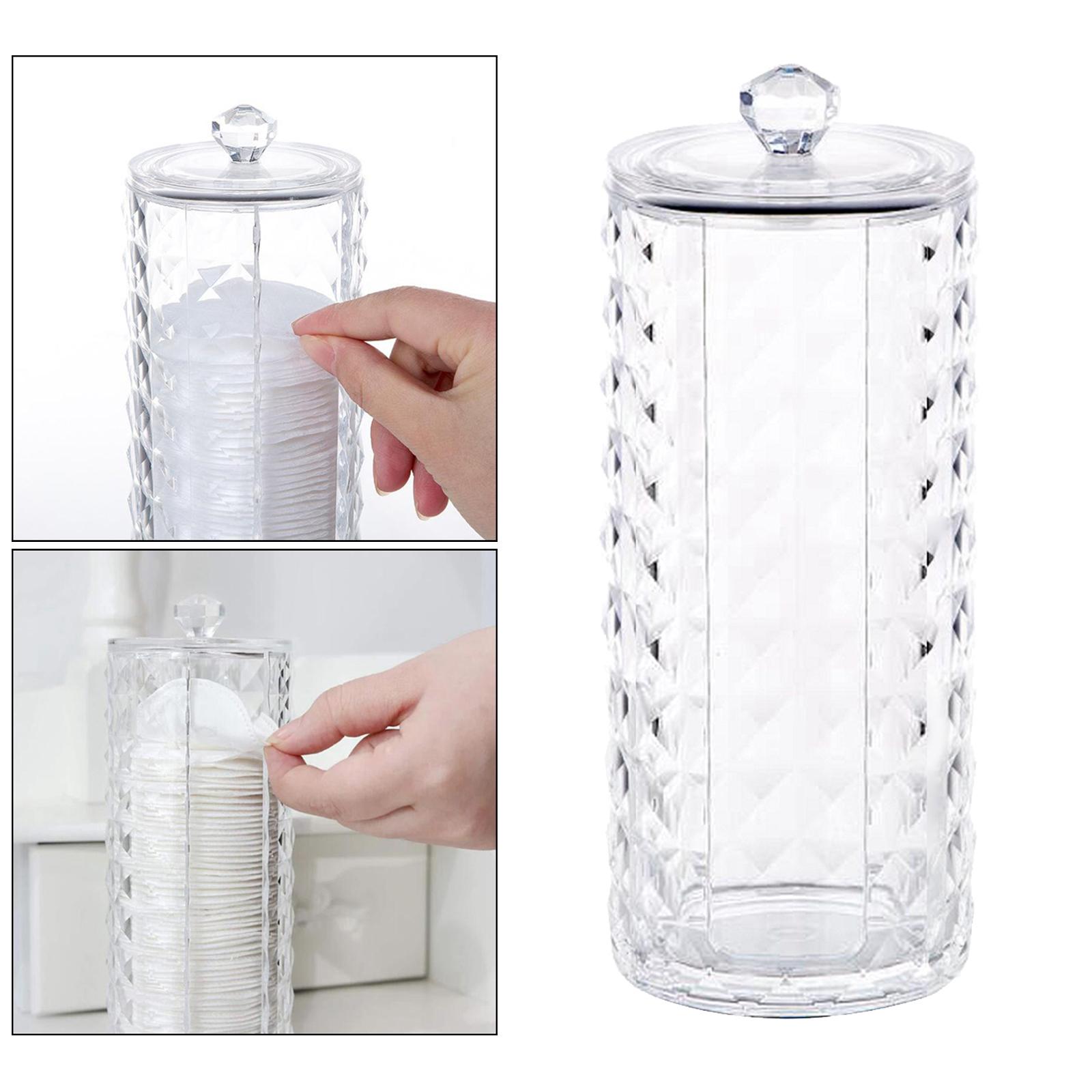 Cotton Pads Holder Organizer Clear Acrylic Make-up Remover Pads Container