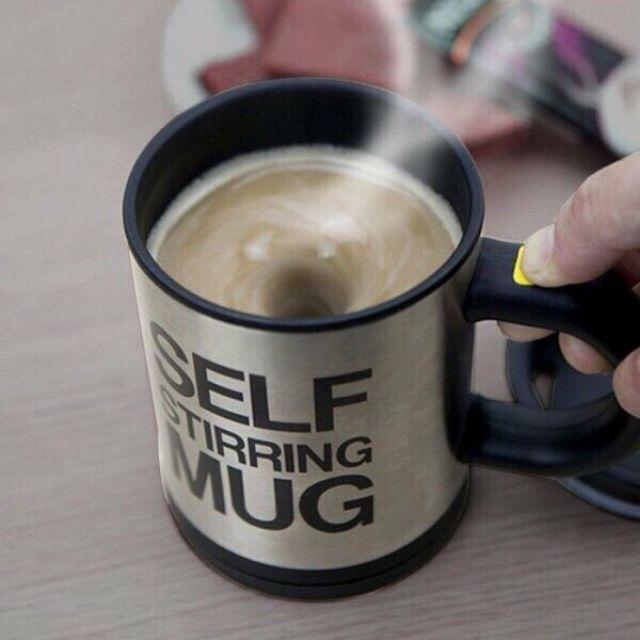 Ly Tự Động Khuấy Cà Phê, Pha Sữa, Khuấy Ngũ Cốc SELF MUG Tiện Dụng