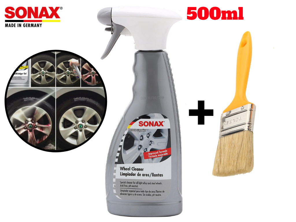 Dung Dịch Vệ Sinh Rửa Vành Mâm Xe Sonax 4292001 500ml Tặng Cọ