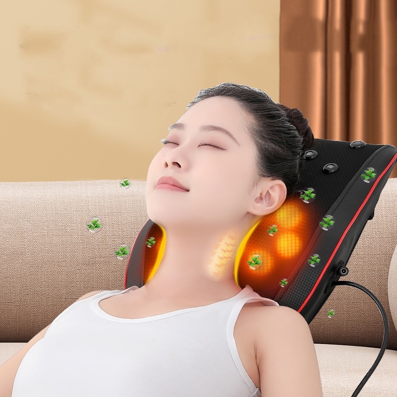 ￼Gối Mát Xa Cổ Vai Gáy HAIZIN - Máy Masage cổ vai gáy đa năng cao cấp BH12T