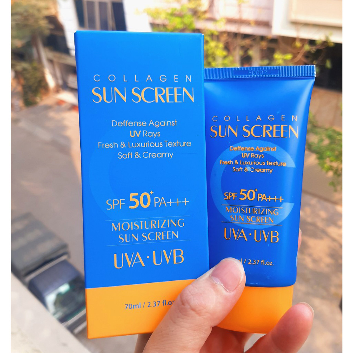 Kem chống nắng vật lý 3W Clinic Collagen Sun Screen SPF50+ Hàn Quốc 70ml