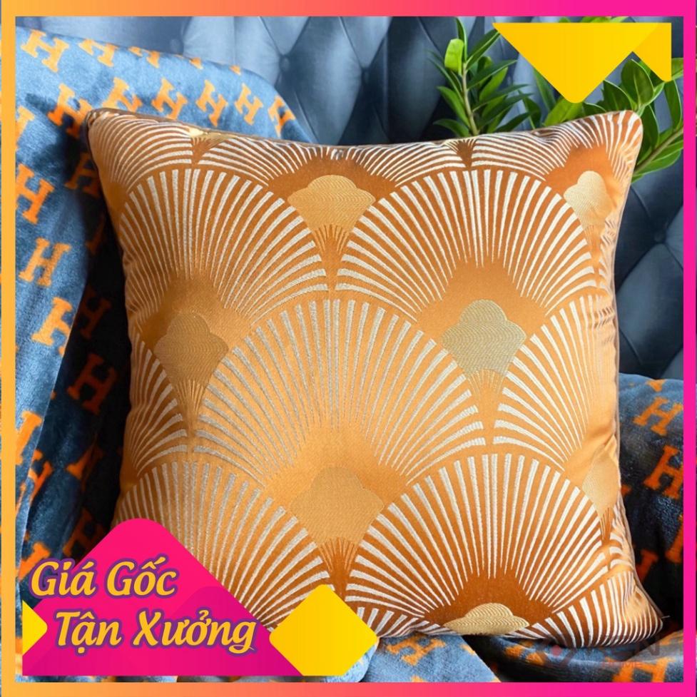 Gối Tựa Lưng Gối Tựa Sofa, Gối Vuông Trang Trí Hoa Văn Hiện Đại Kích Thước 45x45cm
