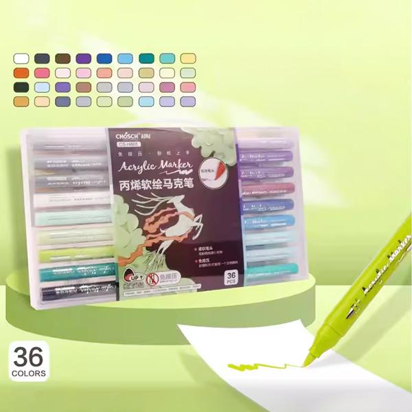 Hộp 36 Bút Lông Màu Acrylic - Chosch H865