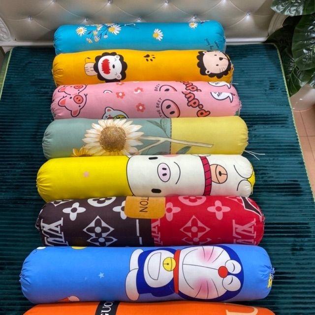 Vỏ gối ôm poly cotton giao ngẫu nhiên màu