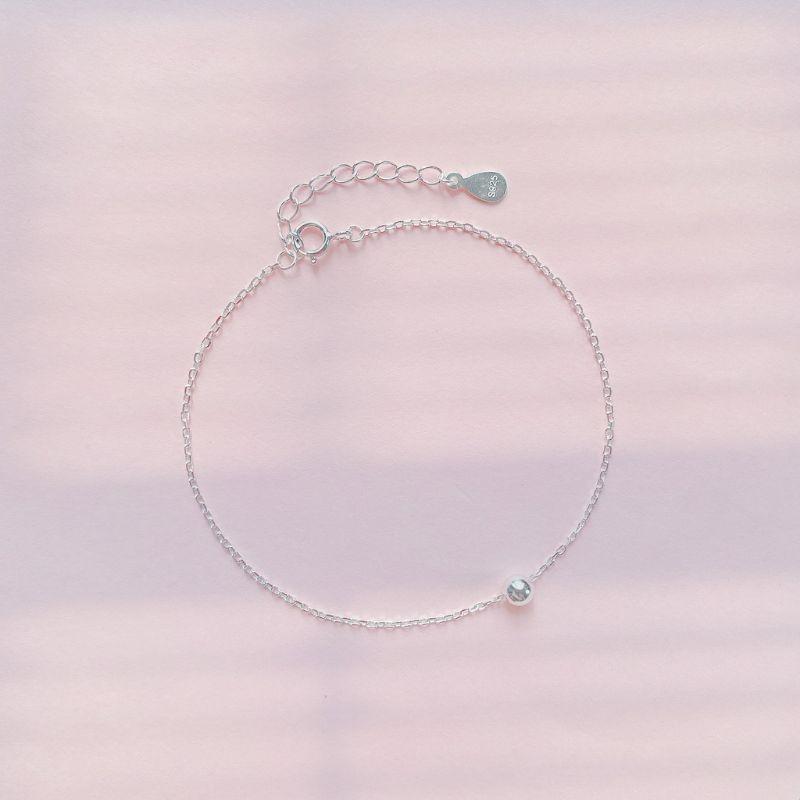 Lắc tay bi bạc basic YN JEWELRY