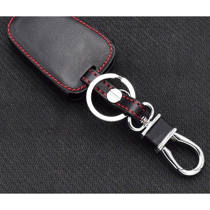 Bao da chìa khóa xe Toyota Altis, Fortuner 2016-2018 bản chìa gập - kèm móc khóa
