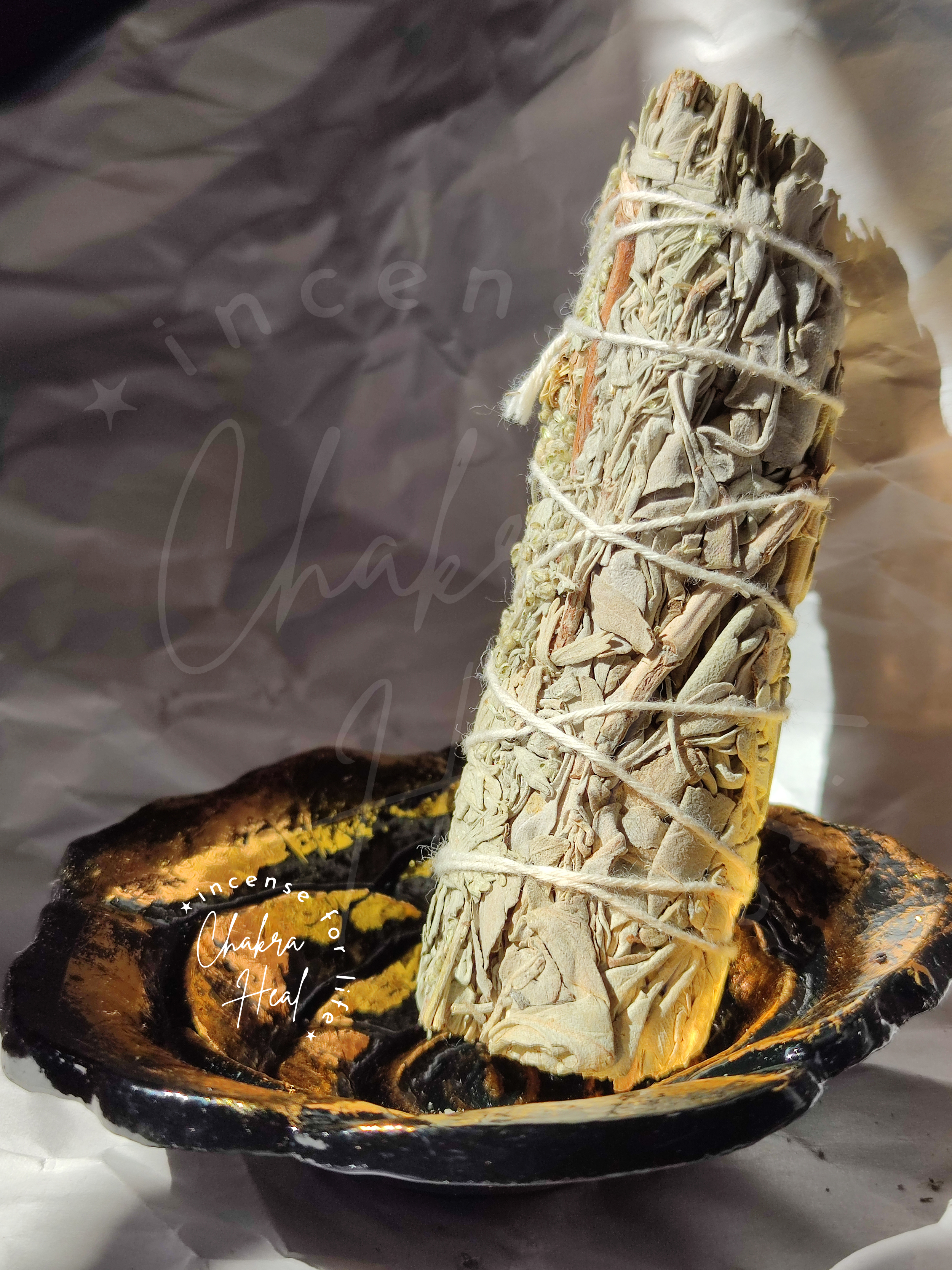 White Mix Blue Sage - Xô Thơm Thanh Lọc Bản Thân Và Nhà Cửa l Chakra Heal Incense