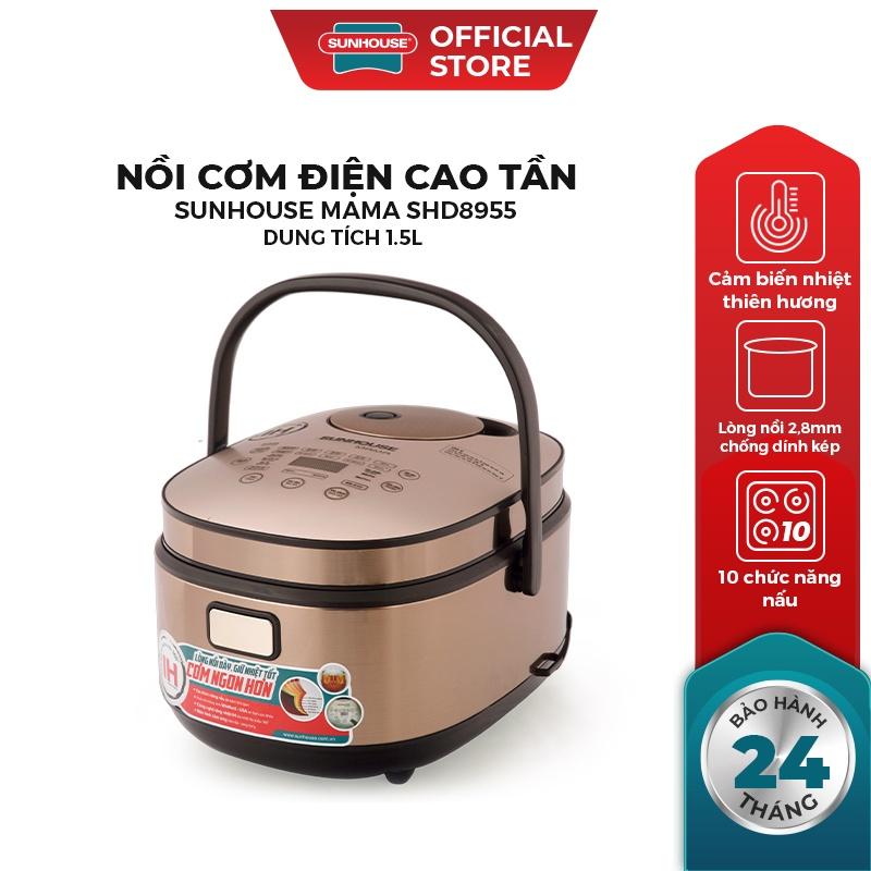 [Hàng Chính Hãng] Nồi cơm điện cao tần 1.5L Sunhouse Mama SHD8955