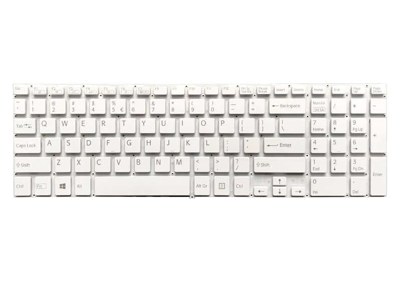 Bàn Phím Dùng Cho Laptop Sony Vaio FIT15, SVF15, SVF15E, SVF152 Keyboard Màu Trắng