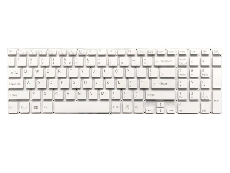 Bàn Phím Dùng Cho Laptop Sony Vaio FIT15, SVF15, SVF15E, SVF152 Keyboard Màu Trắng