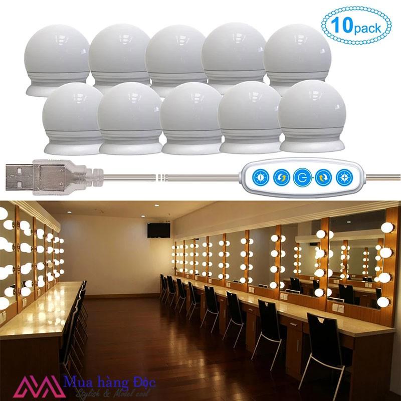 Đèn Trang Trí Dây Đèn Led Gắn Gương Trang Điểm 5 Màu Tự Điều Chỉnh