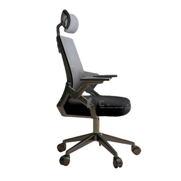 Ghế xoay lưng cao có tựa đầu nệm lưới CM4286-M Nội thất Capta