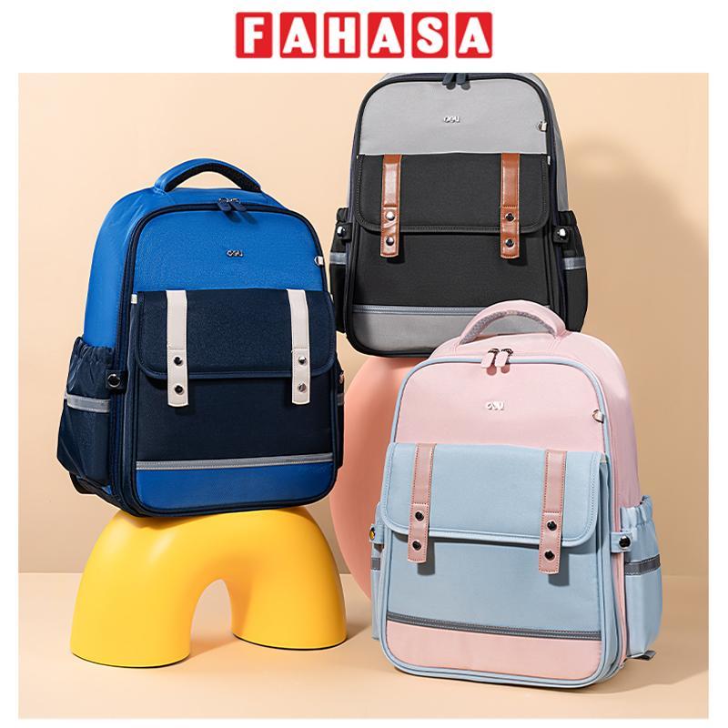 Ba Lô Chống Gù Chống Nước - Deli BB191 - Màu Hồng