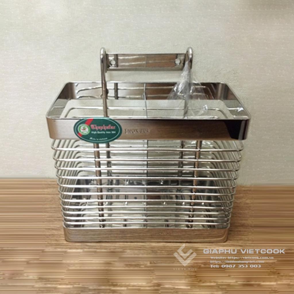 ỐNG ĐŨA VUÔNG INOX SUS304 VIETCOOK - Loại 1 ống và 2 ống