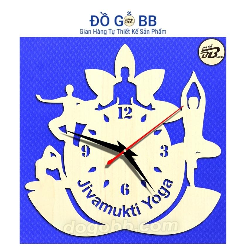 ĐK 30cm Kim Trôi, Đồng Hồ Treo Tường Jivamukti Yoga Giá Rẻ Bền Đẹp