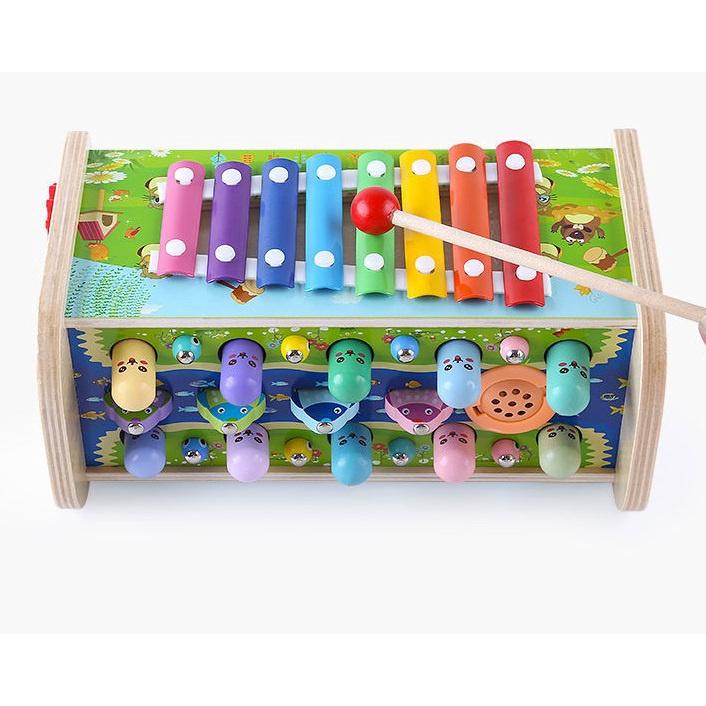 Đồ Chơi Đập Chuột , Câu Cá 7in1 Bằng Gỗ Cho Bé Yêu Phát Triển Trí Tuệ