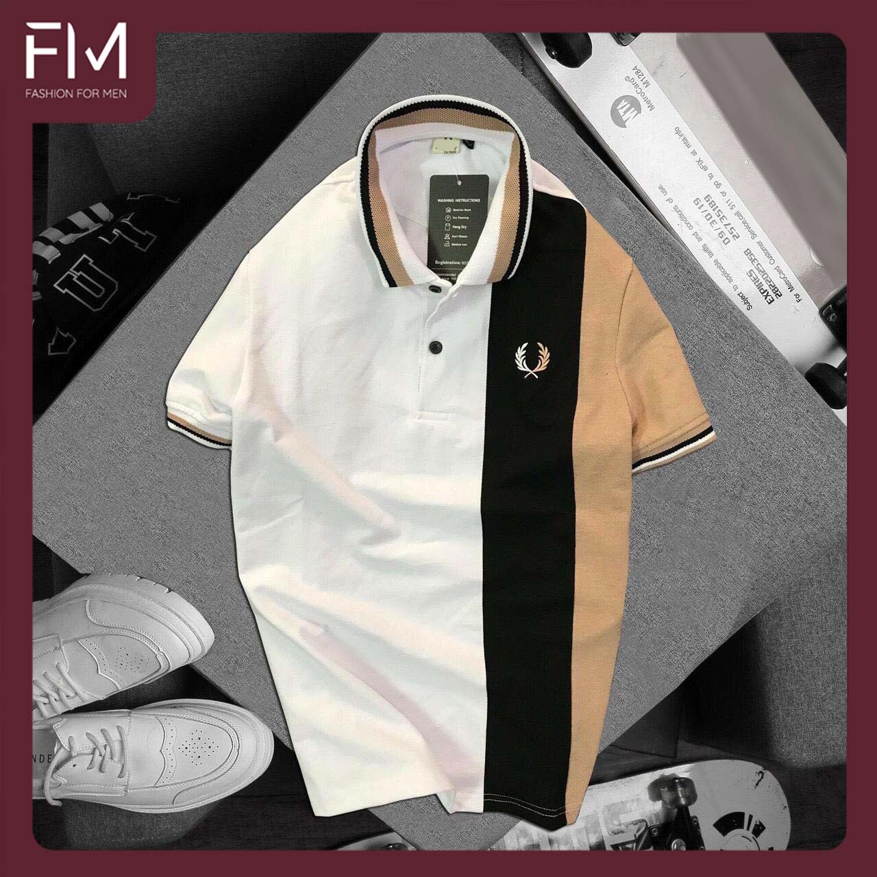 Áo Polo nam cổ bẻ ngắn tay, chất liệu vải cá sấu cotton cao cấp, trẻ trung, năng động – FORMEN SHOP – FMPS106