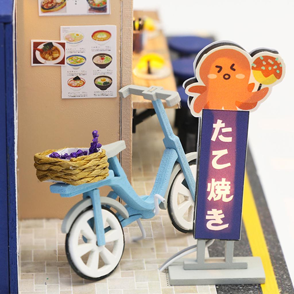Handicraft Mini Dollhouse Kit Creative Room No Dust Cover For Kids Birthday Gift