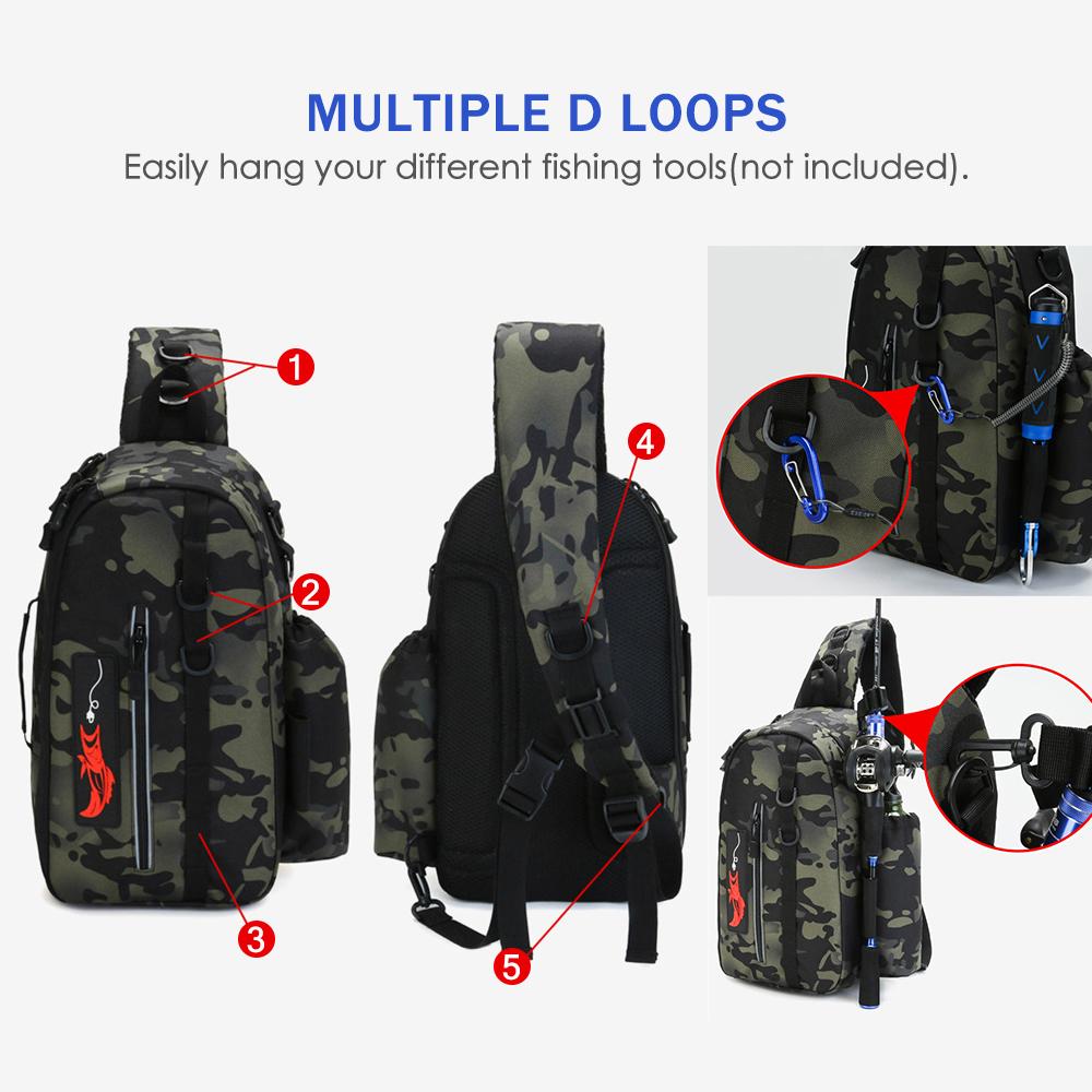 Fishing Bag Fishing Tackle Shoulder Bag Travel Carry Bag Fishing Reel Storage Bag