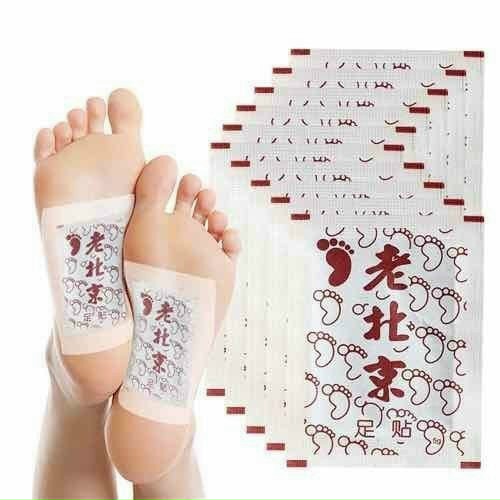 Set 10 Miếng Dán Chân Ngải Cứu Thải Độc Của Bắc Kinh (Đỏ)