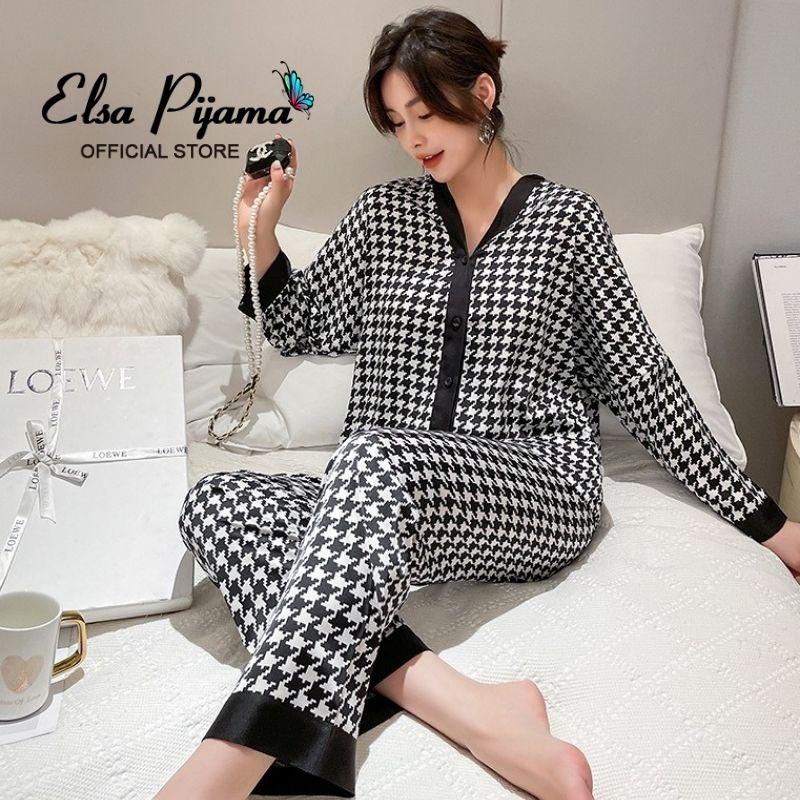 Bộ Đồ Mặc Nhà ️Đồ Ngủ Pyjama Lụa Cao Cấp Siêu Mát Mềm Mịn - ELSA
