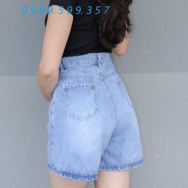 Quần Short Jean Nữ Có Bigsize 60kg-80kg