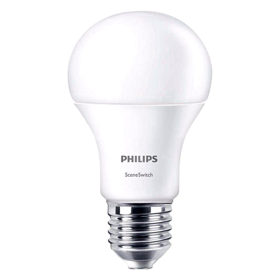 Bóng Đèn Philips LED Scene Switch 3 Cấp Độ Chiếu Sáng 9W 6500K E27 A60 - Ánh Sáng Trắng - Hàng Chính Hãng