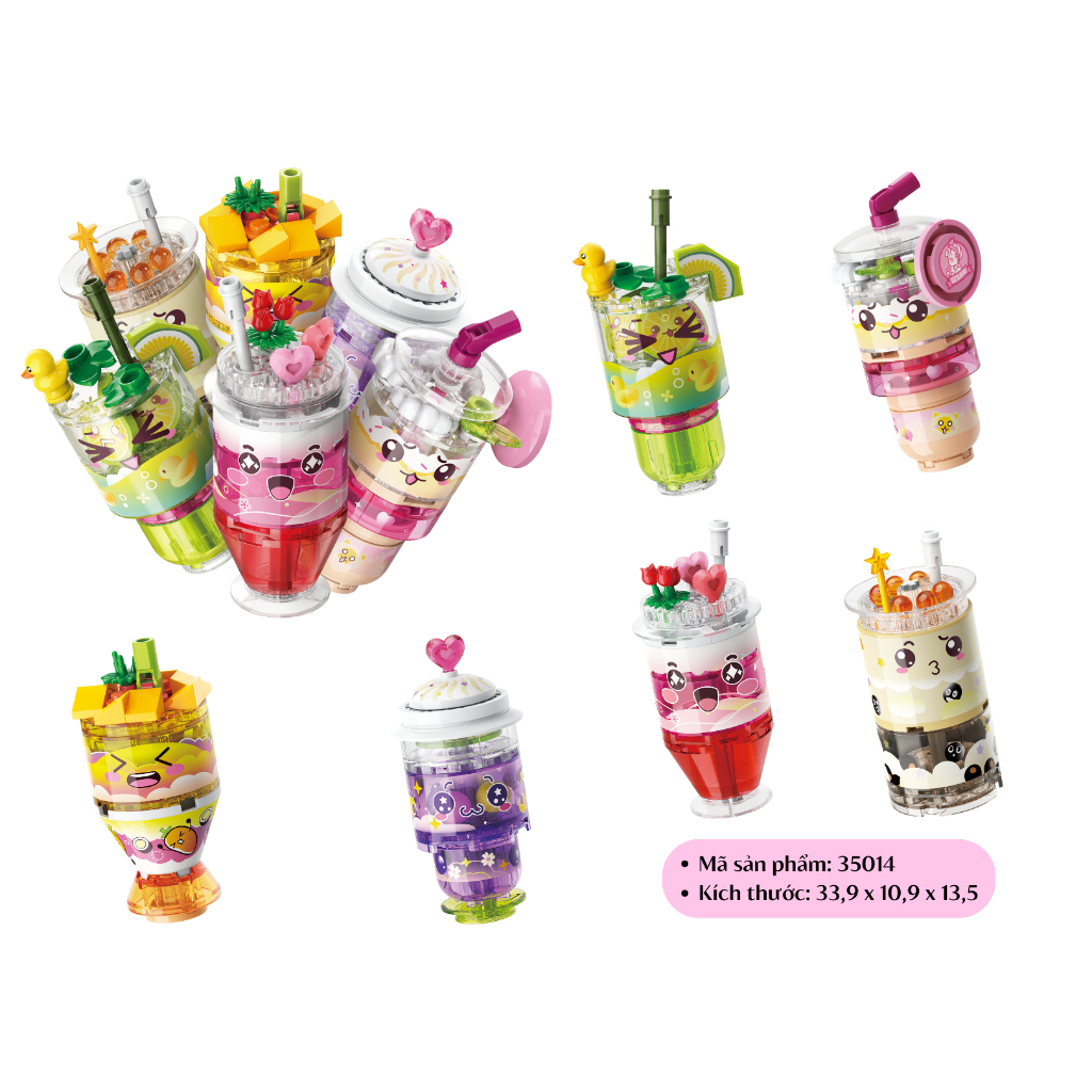 Đồ chơi - Bộ đồ chơi xếp hình mô hình Qtea-PDQ 35014 - QMAN Giao Ngẫu Nhiên 1 Hộp