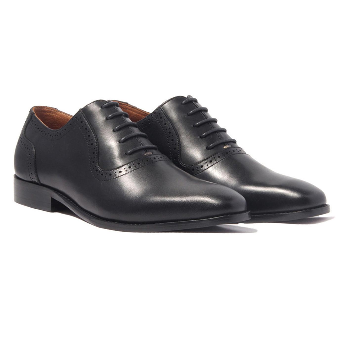 Giày Tây Nam Công Sở Banuli Da Bê Italian Dây Buộc Plan Toe Oxford H1PO3 (Da Veg Itali Mềm Dẻo, Đế Siêu nhẹ, Bảo Hành Trọn Đời)