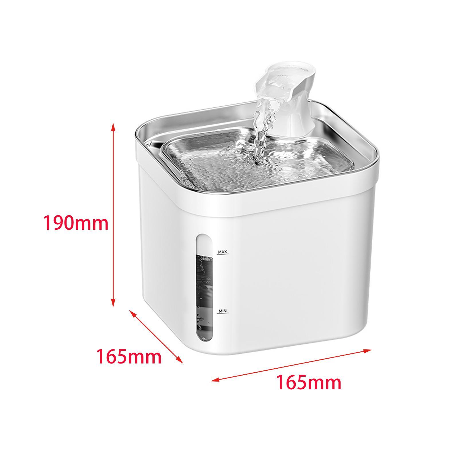 Automatic Dog Water Dispenser Mute Feeding Bowl, Portable Pet Drinking Feeder, 2.2L Cat Water Fountain for Cats Kitten Puppy Dogs Home