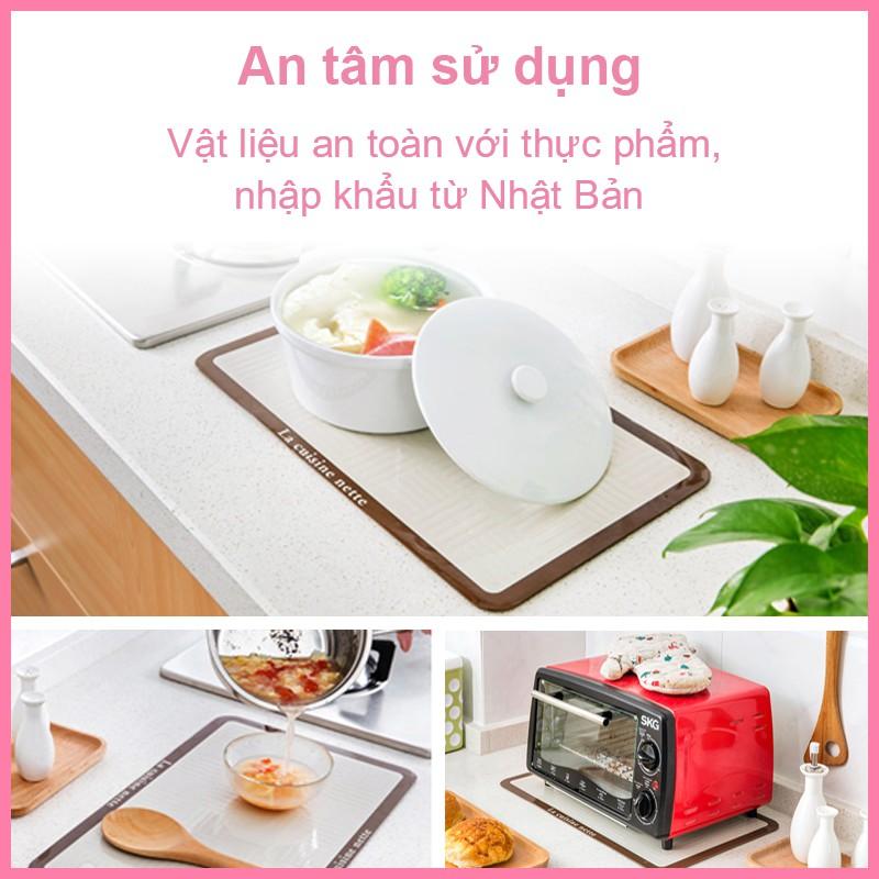 Miếng lót cách nhiệt bằng nhôm 44cm x 26.5cm Nhật Bản lót nồi ly chén bát bàn ăn bếp