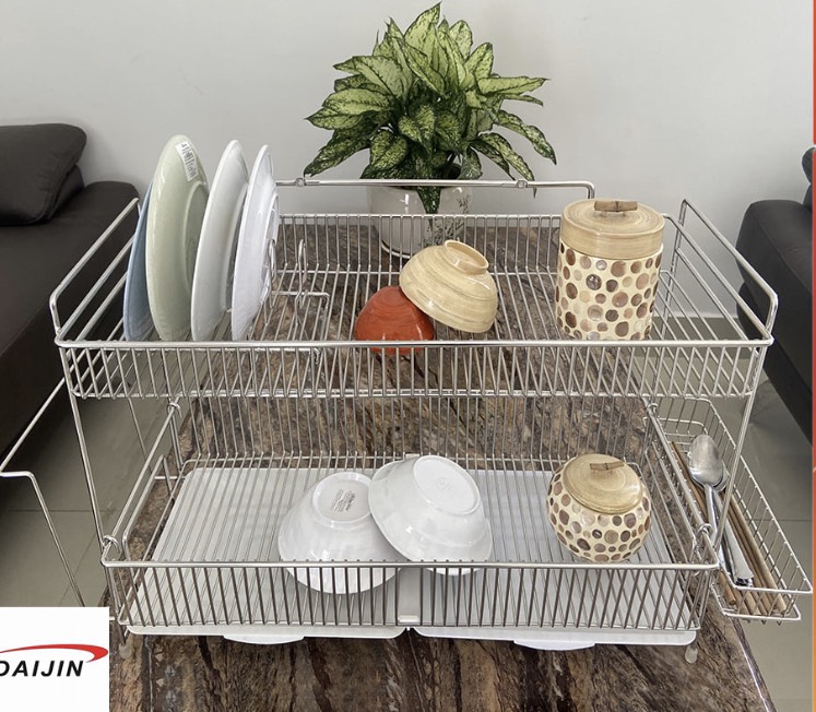 Kệ chén, kệ bát Inox 304 - 2 tầng W-99shelf