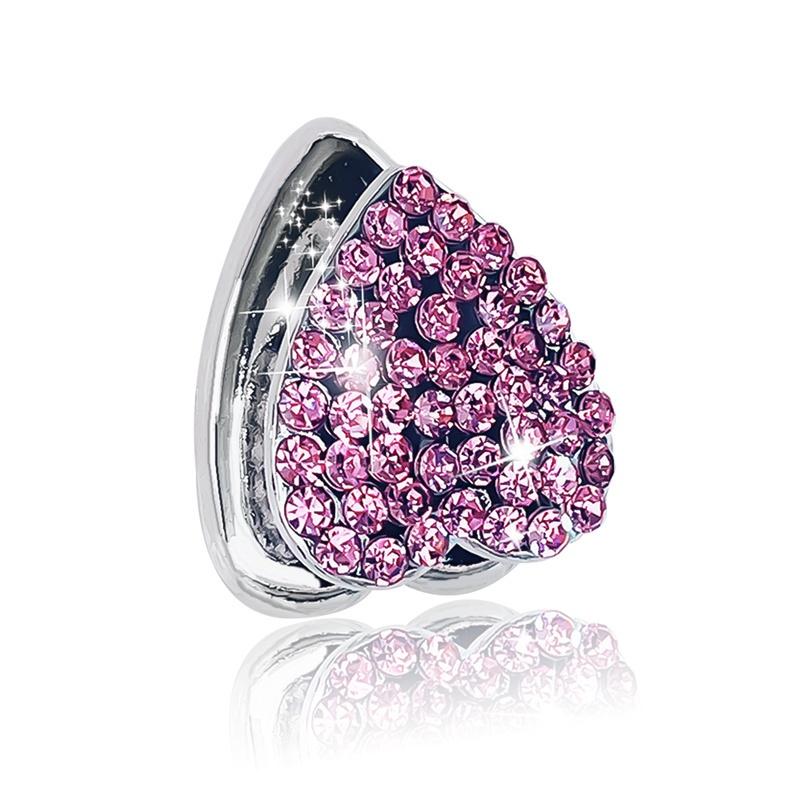 1 Móc Treo Đồ Mini Hình Trái Tim Đính Đá Sáng Tạo Đa Năng Trang Trí Nội Thất Xe Hơi