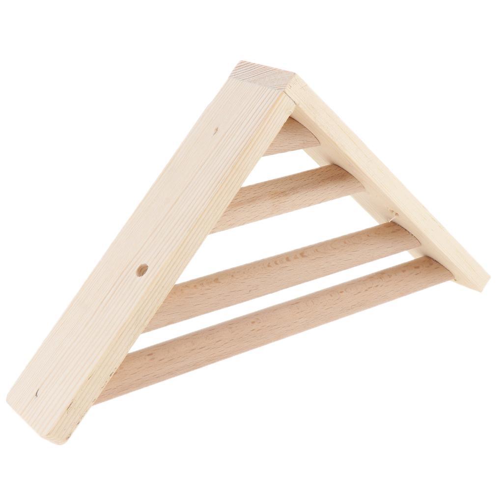 Wooden Parrot Bird Cage Stand Platform Perches Pet Toy for Budgie Hamster