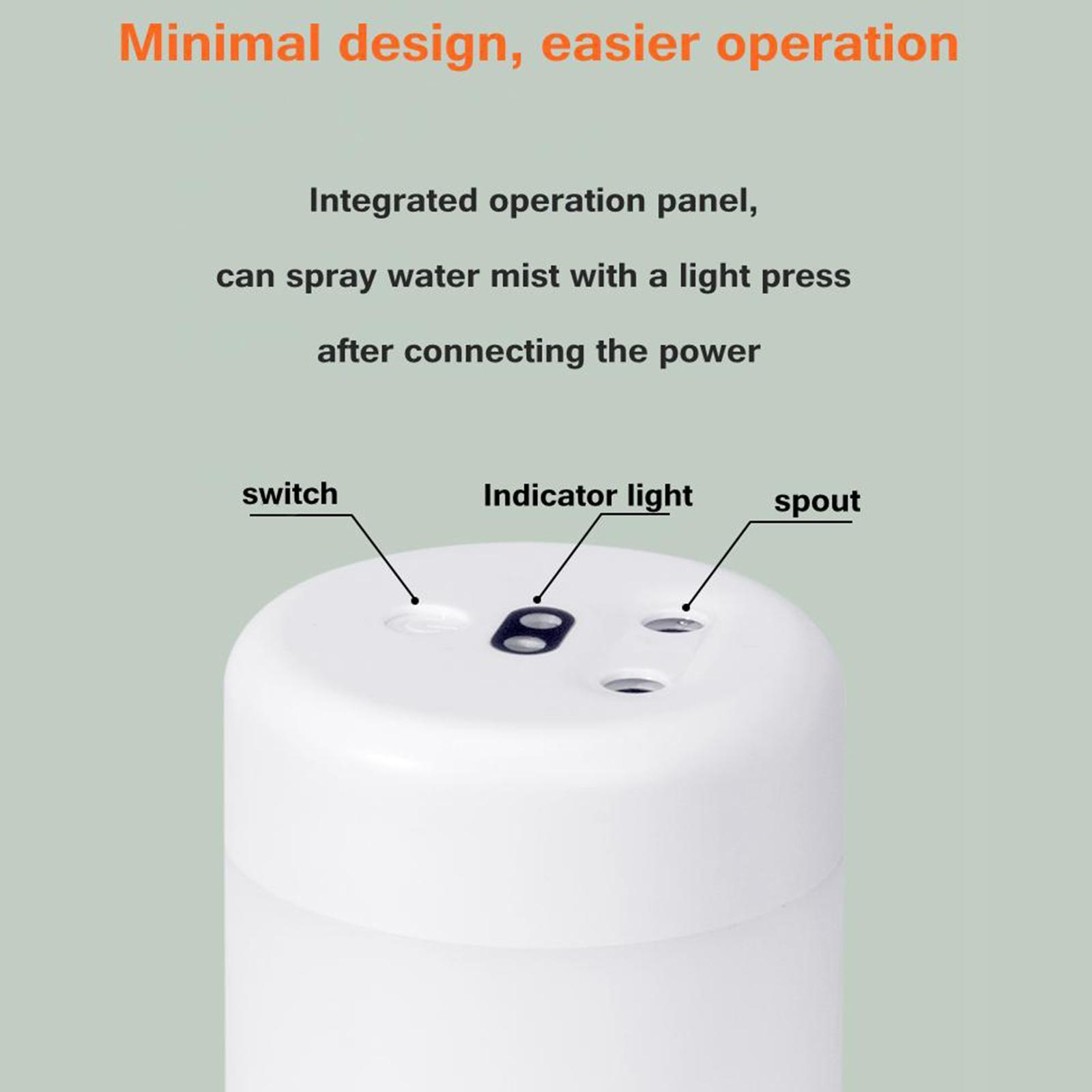 300ml Mini Humidifier USB Aroma Diffuser Air Humidifier Purifier White