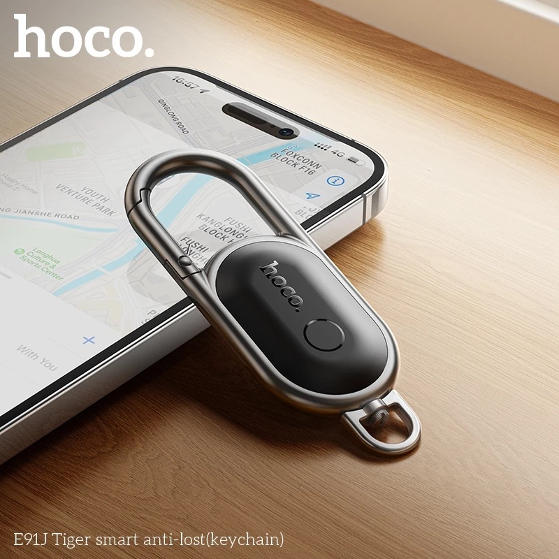 Định vị GPS móc khóa Hoco E91J chống thất lạc thông minh, định vị toàn cầu cho iOS, thiết kế móc khóa treo tiện lợi - Hàng chính hãng