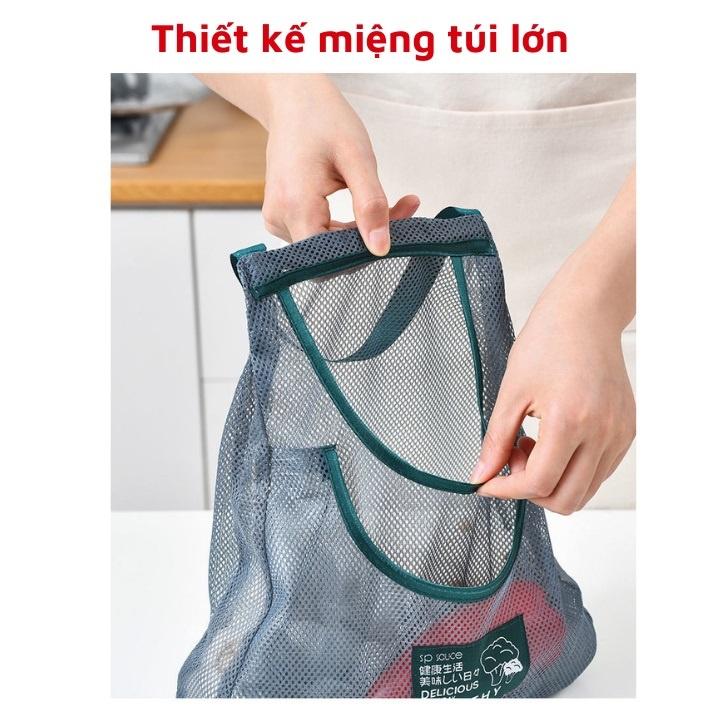 Túi Lưới Đa Năng Nhỏ Gọn, Đựng Hành Tỏi, Hoa Quả Gọn Gàng Cho Nhà Bếp, Túi Đựng Mỹ Phẩm, Vật Dụng Cá Nhân. Kingler 5252
