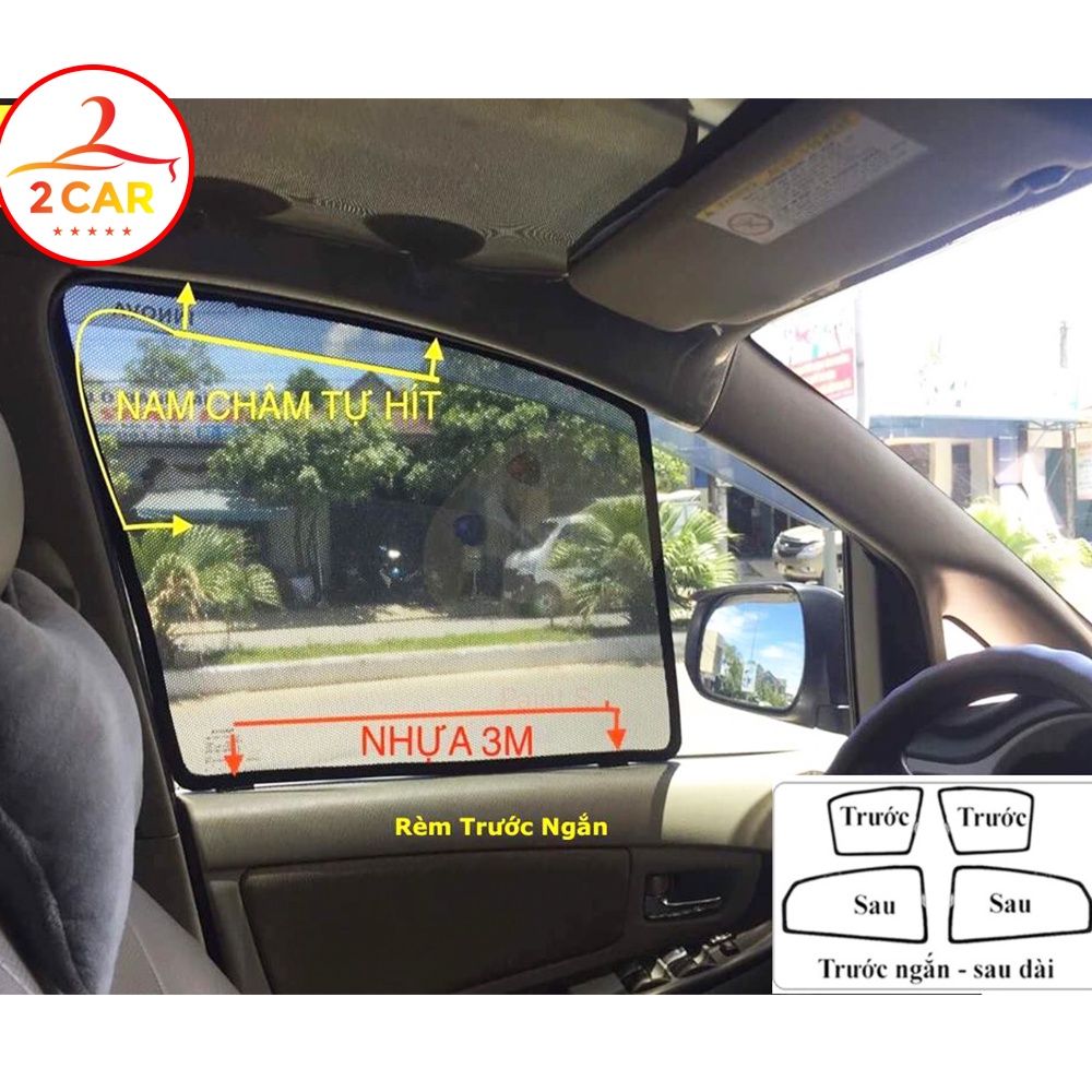 Rèm che nắng xe Toyota Veloz 2022, có hít nam châm, chuẩn khít theo xe