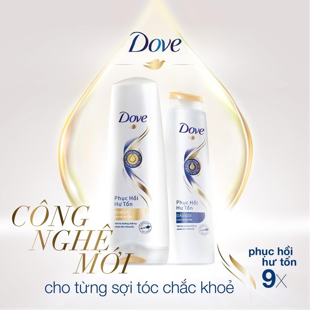 Dầu gội Dove Phục hồi Hư tổn 1400g tặng kèm 20 lưỡi lam London