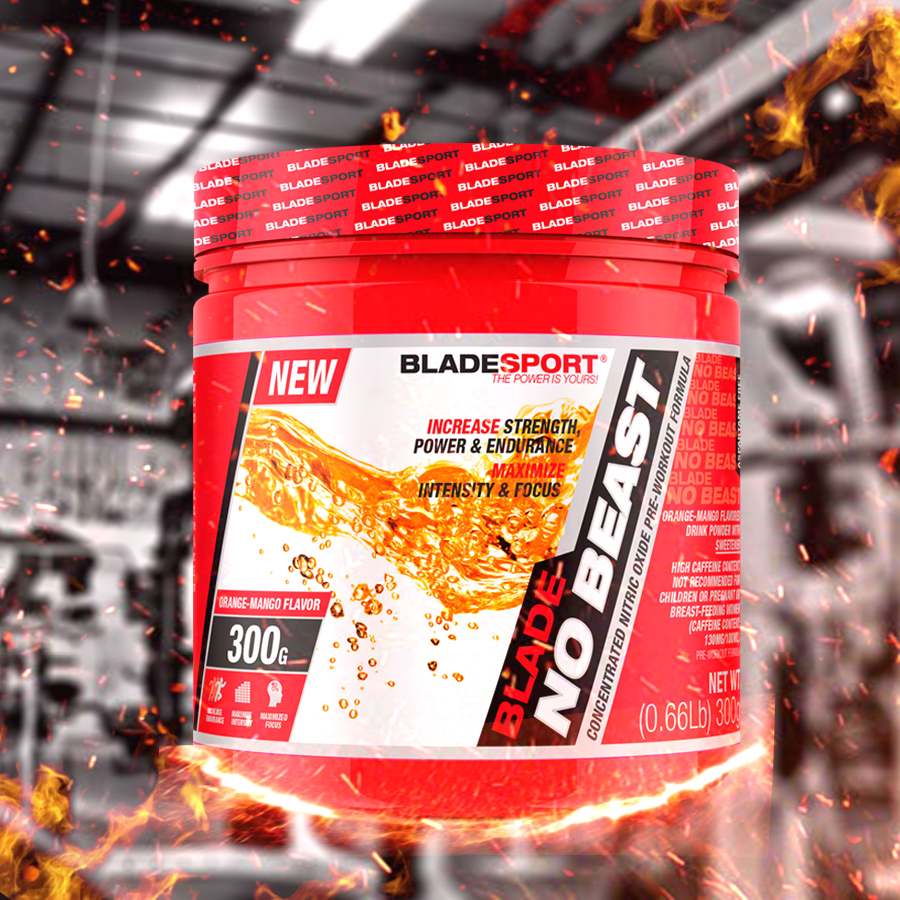 Thực phẩm bổ sung Pre-Workout Blade No Beast 300g - 28 lần dùng - Hỗ trợ tăng sức mạnh, sức bền, tăng sự tập trung tỉnh táo cho người tập luyện thể hình và thể thao - Thương hiệu Châu Âu - Bladesport