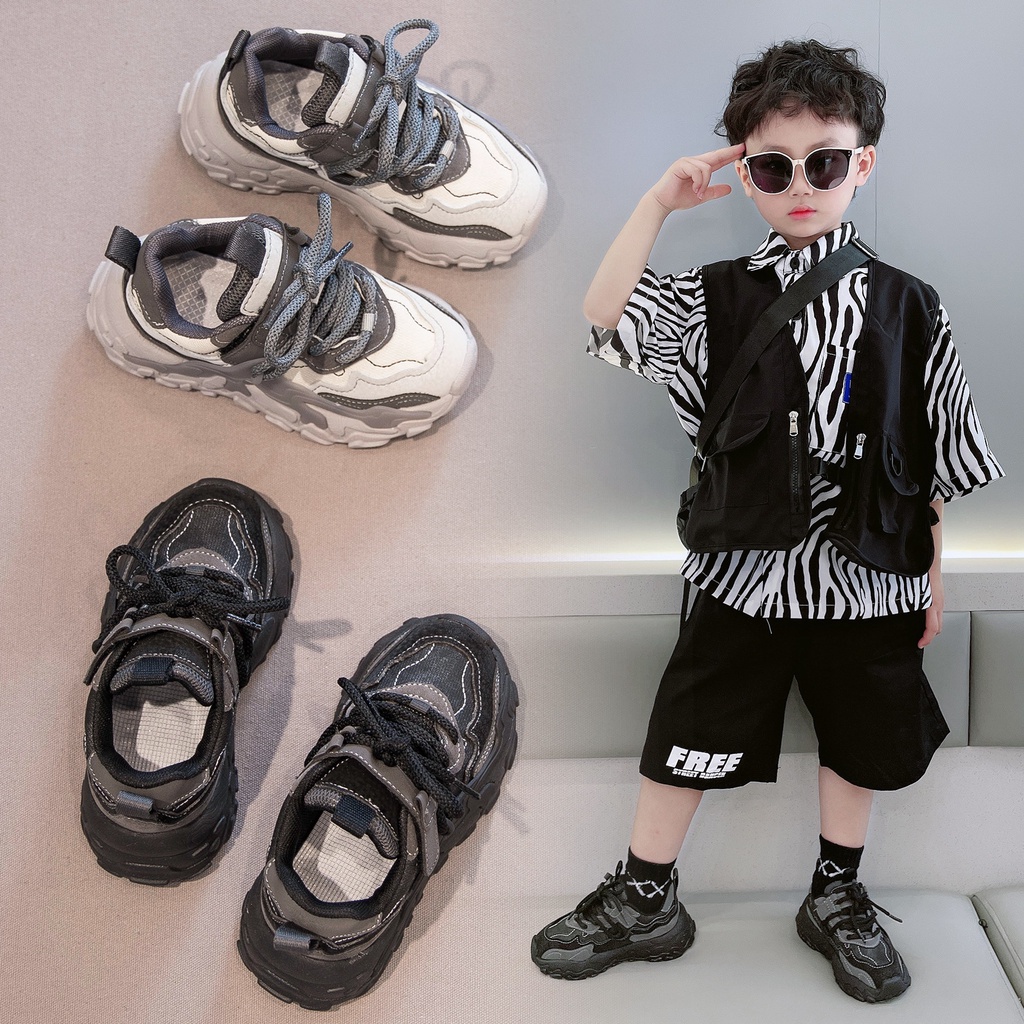Giày thể thao cho bé, giầy bé trai bé gái siêu nhẹ thời trang 3 5 6 7 8 9 10 tuổi GB163 Lipokids
