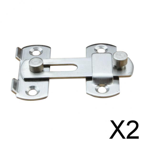 2X Gate Garden Door Shed Slide Latch Lock Screws Heavy Duty Stainless Steel