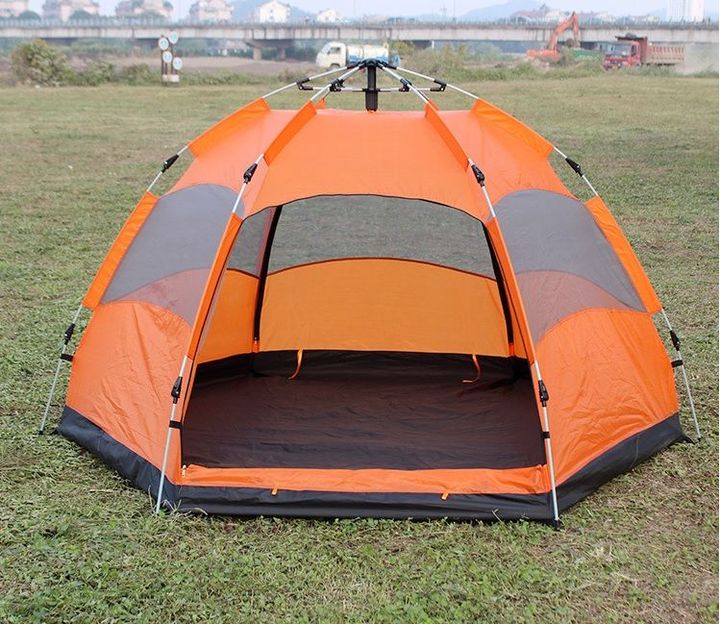 Lều cắm trại tự bung, lều du lịch dã ngoại dành cho 4-6 người, chống thấm nước, chống tia bức xạ uv, thông gió mát mẻ