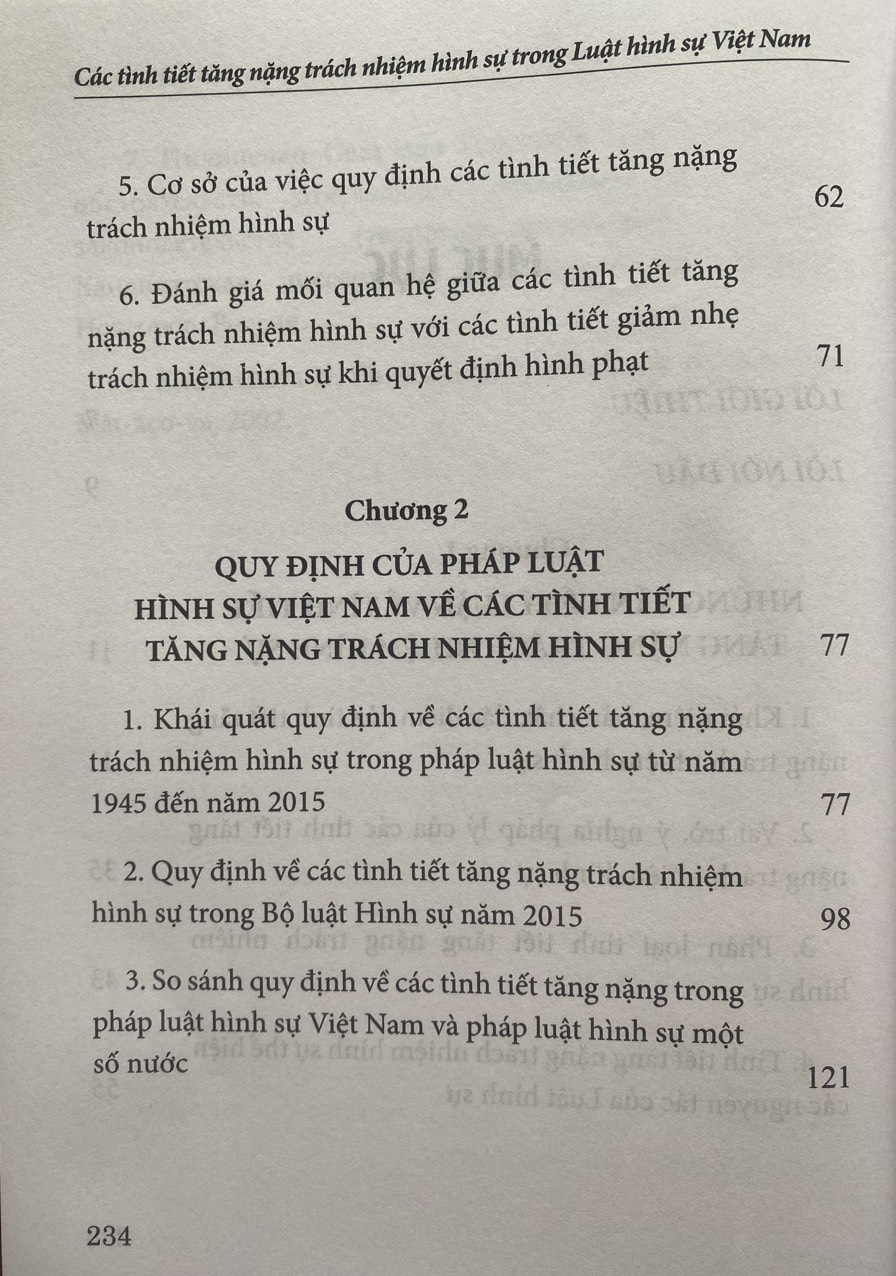 Các Tình Tiết Tăng Nặng Trách Nhiệm Hình Sự Trong Luật Hình Sự Việt Nam