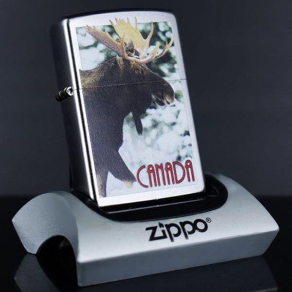 Bật Lửa Zippo 205 Canada Bull Moose